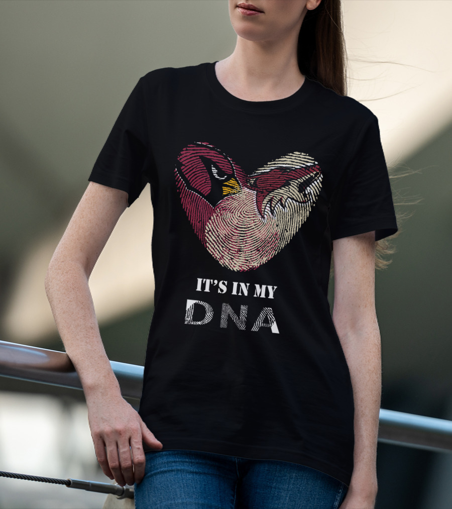 Cardinals Arizona Coyotes Heart It's In My Dna T-Shirt