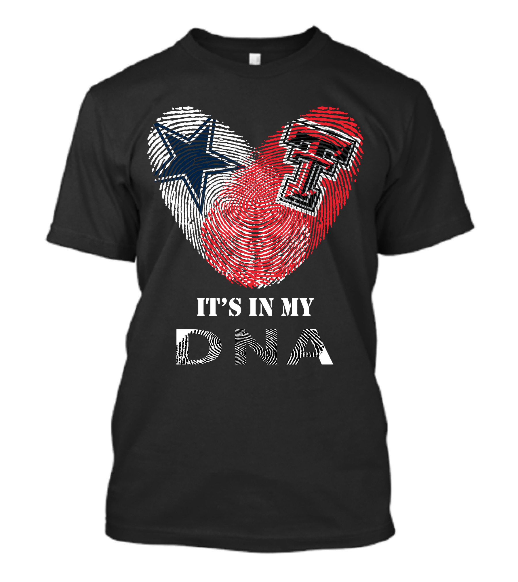 Texas Tech Cowboys Heart It's In My DNA T-Shirt