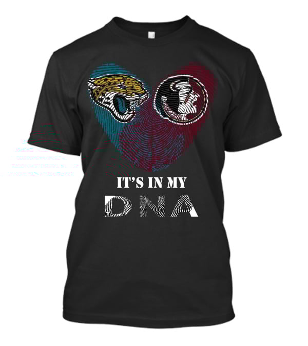Jaguars Seminoles Heart It's In My DNA T-Shirt