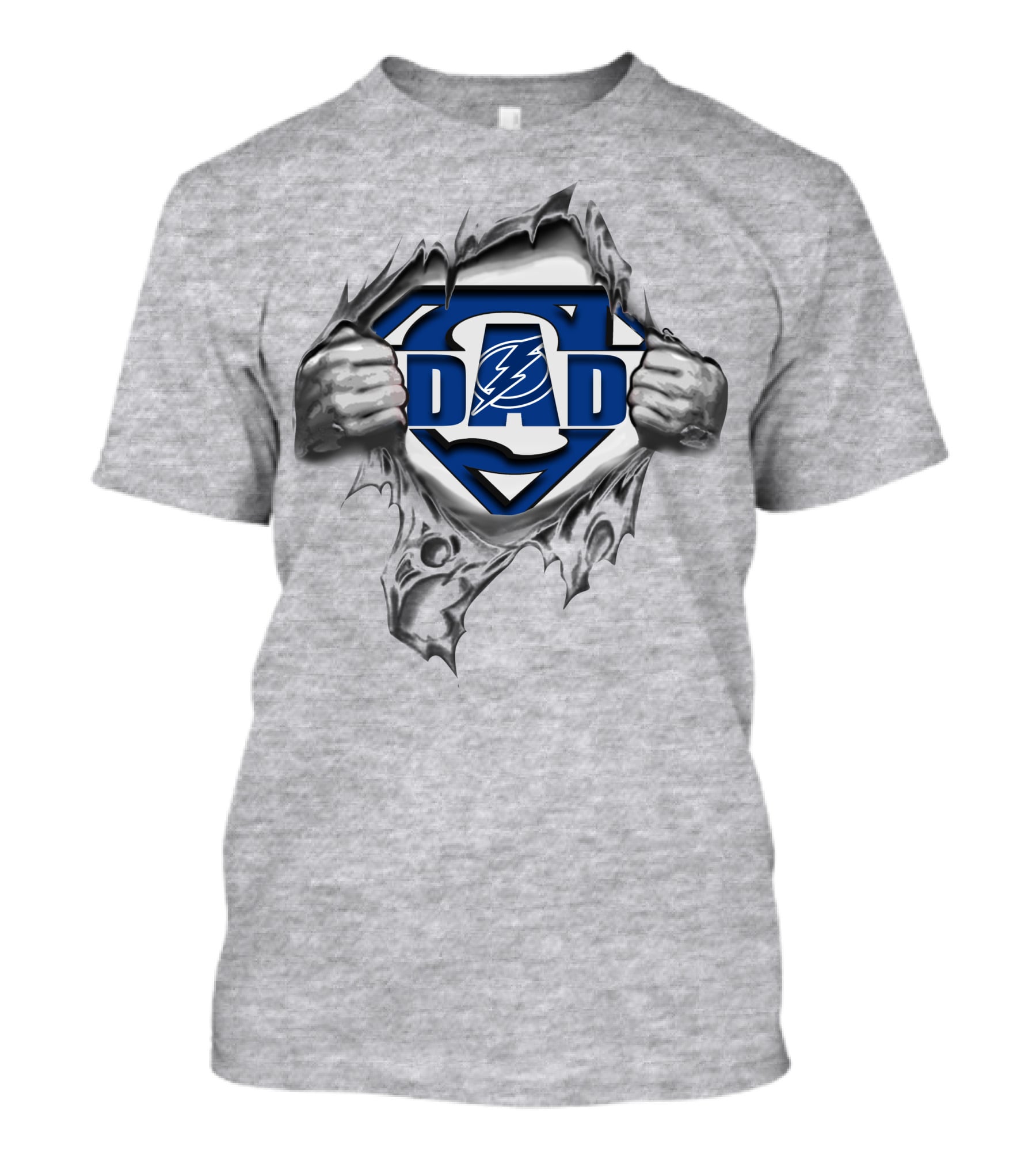 Tampa Bay Lightning Super Dad Hero T-Shirt