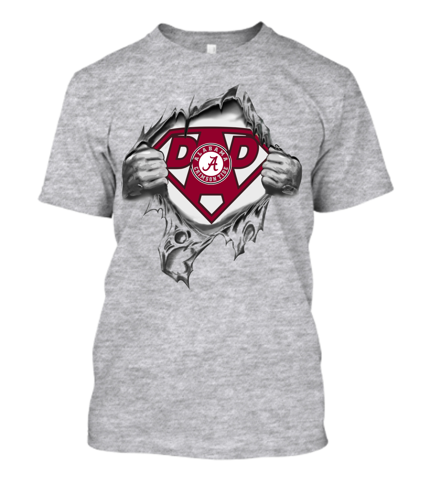 Alabama Crimson Tide Dad Super Hero T-Shirt