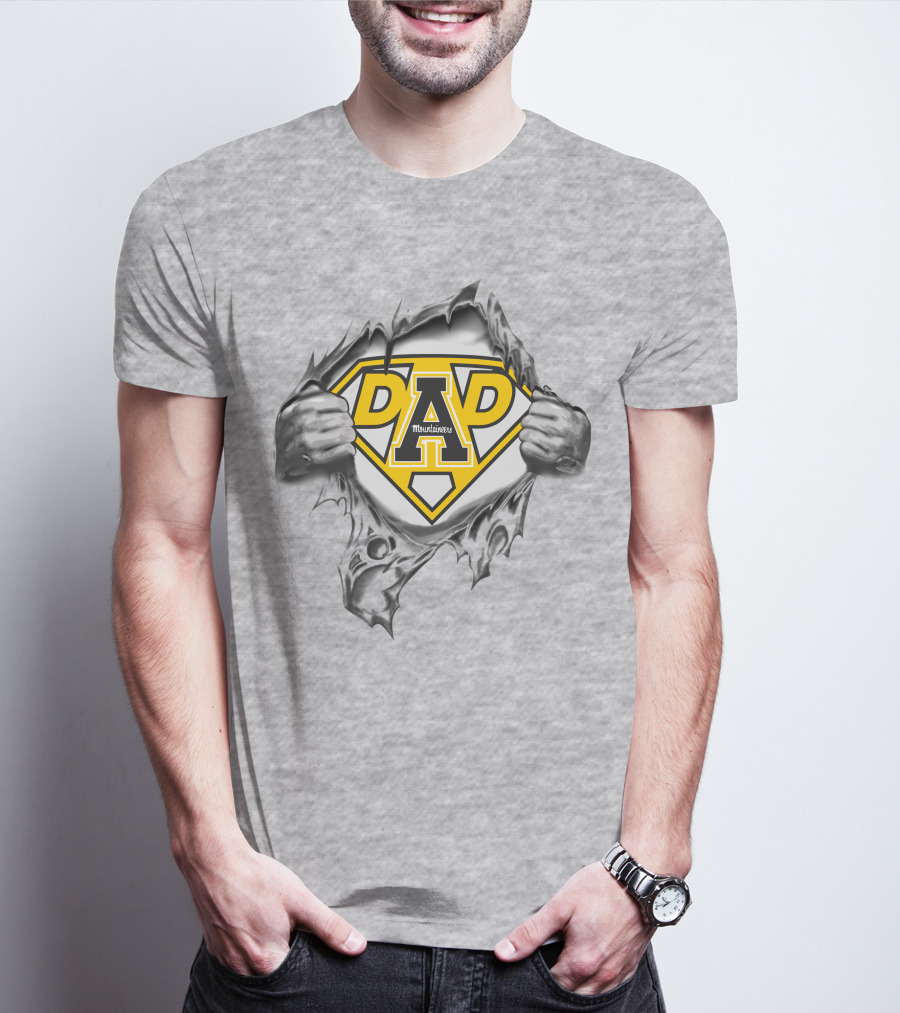 Appalachian State Mountaineers A Dad Superhero T-Shirt