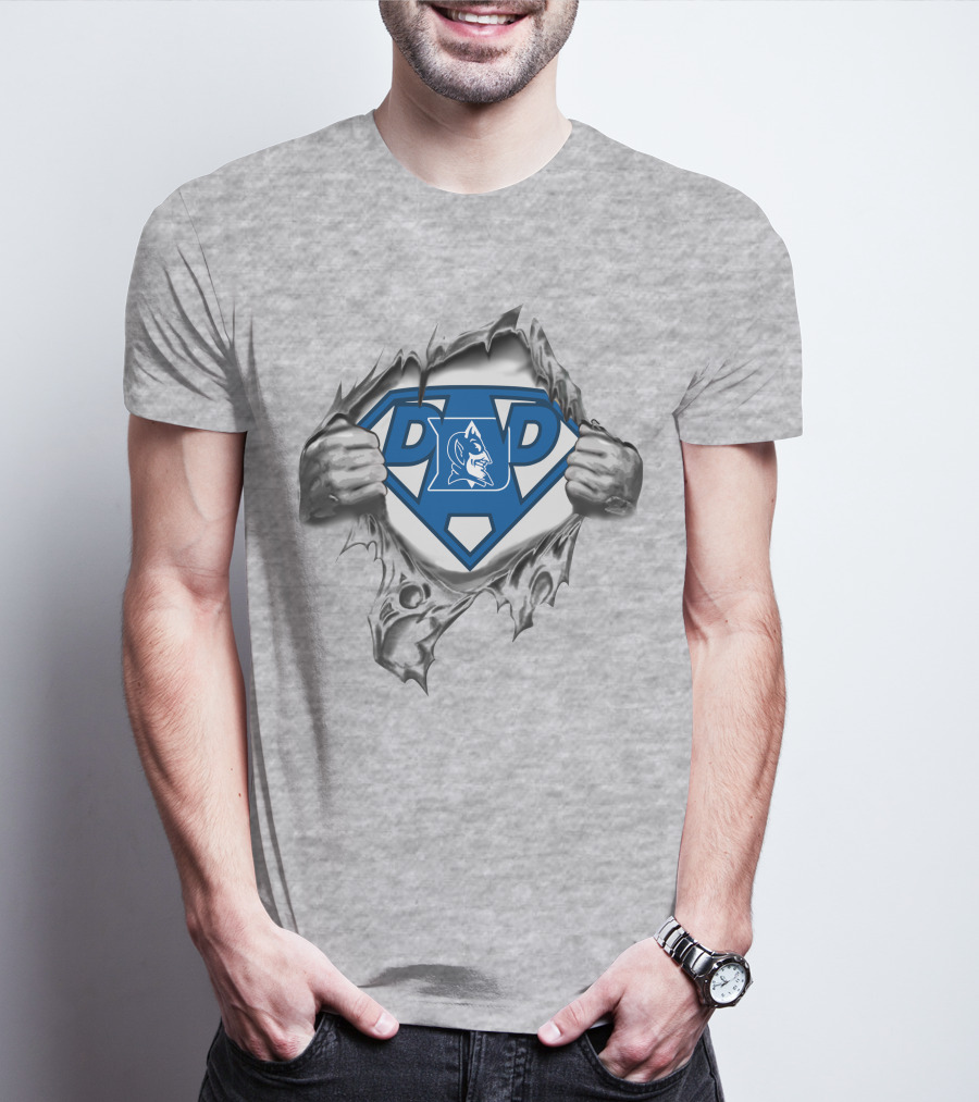 Duke Blue Devils Super Dad Superman T-Shirt