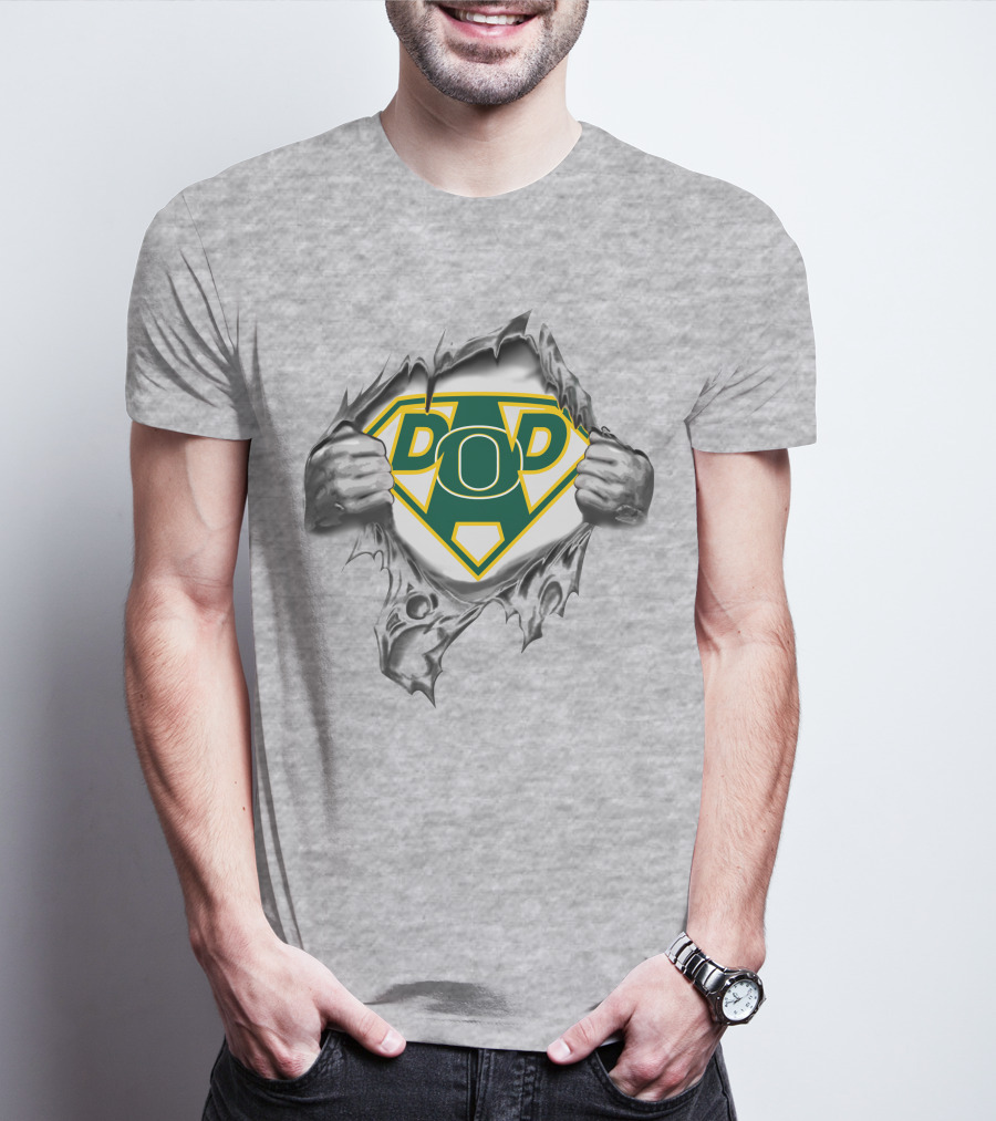 Oregon Ducks Super Dad Emblem Burst T-Shirt