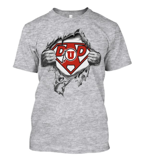 Utah Utes Super Dad Superman Logo U Of U T-Shirt