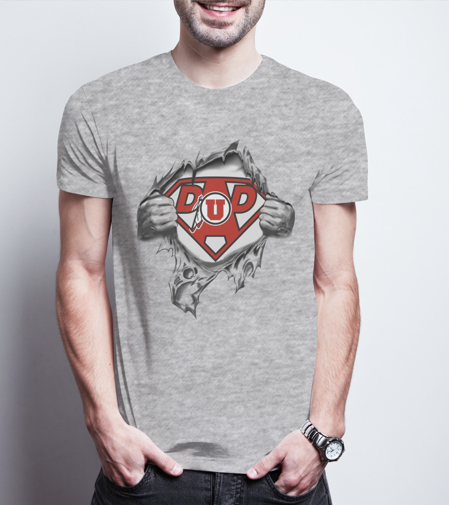 Utah Utes Super Dad Superman Logo U Of U T-Shirt