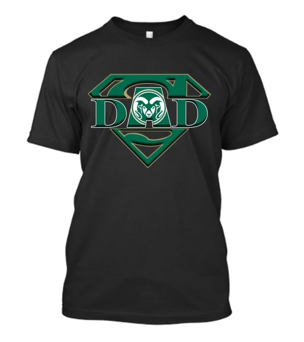 Colorado State Rams Super Dad Shield Emblem T-Shirt