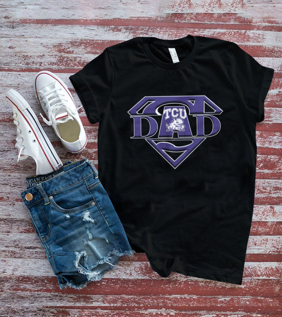 TCU Horned Frogs Super Dad Emblem T-Shirt