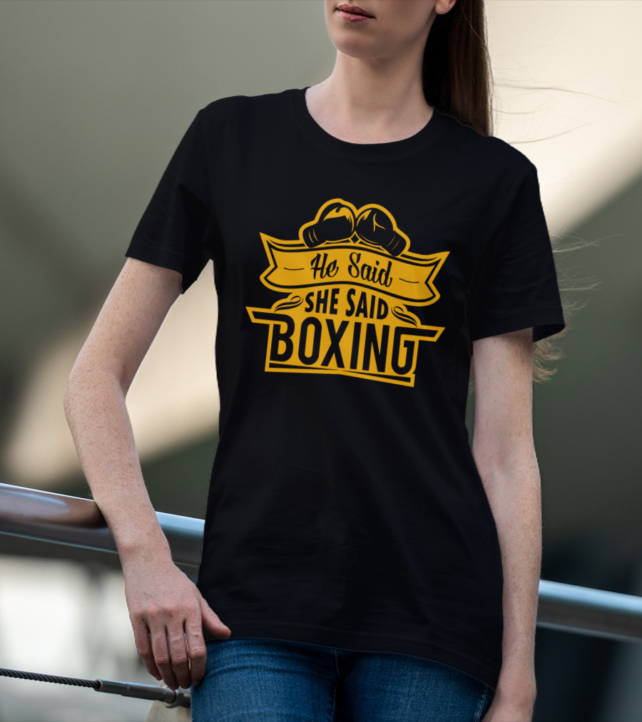He Said She Said Boxing Gloves Logo Icon™ T-Shirt