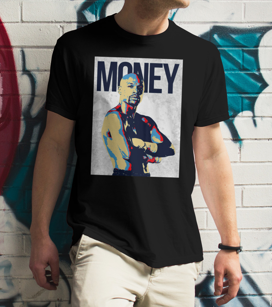Money Boxer In Multicolor Pop Art Style T-Shirt