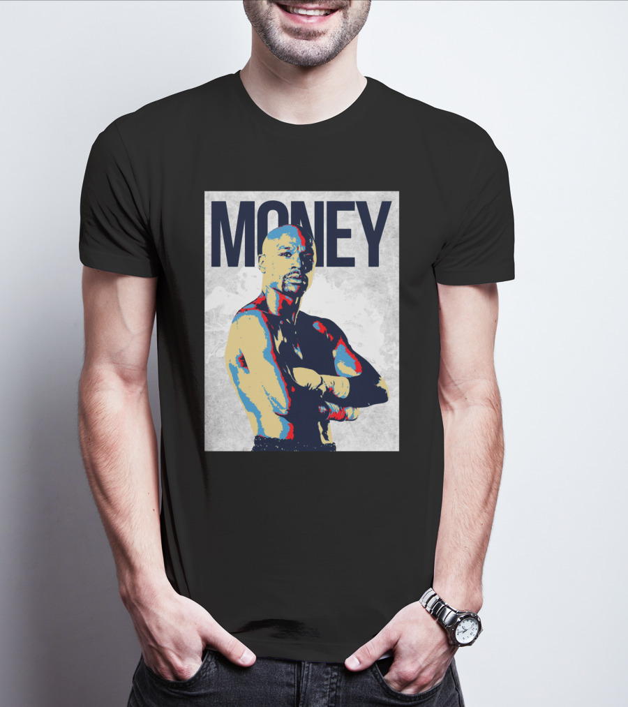 Money Boxer In Multicolor Pop Art Style T-Shirt