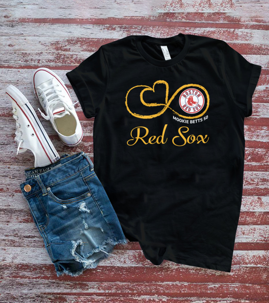Boston Red Sox Mookie Betts 50 Infinity T-Shirt