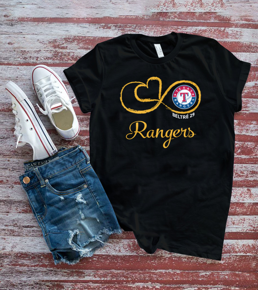 Texas Rangers Beltre 29 Infinity Symbol T-Shirt