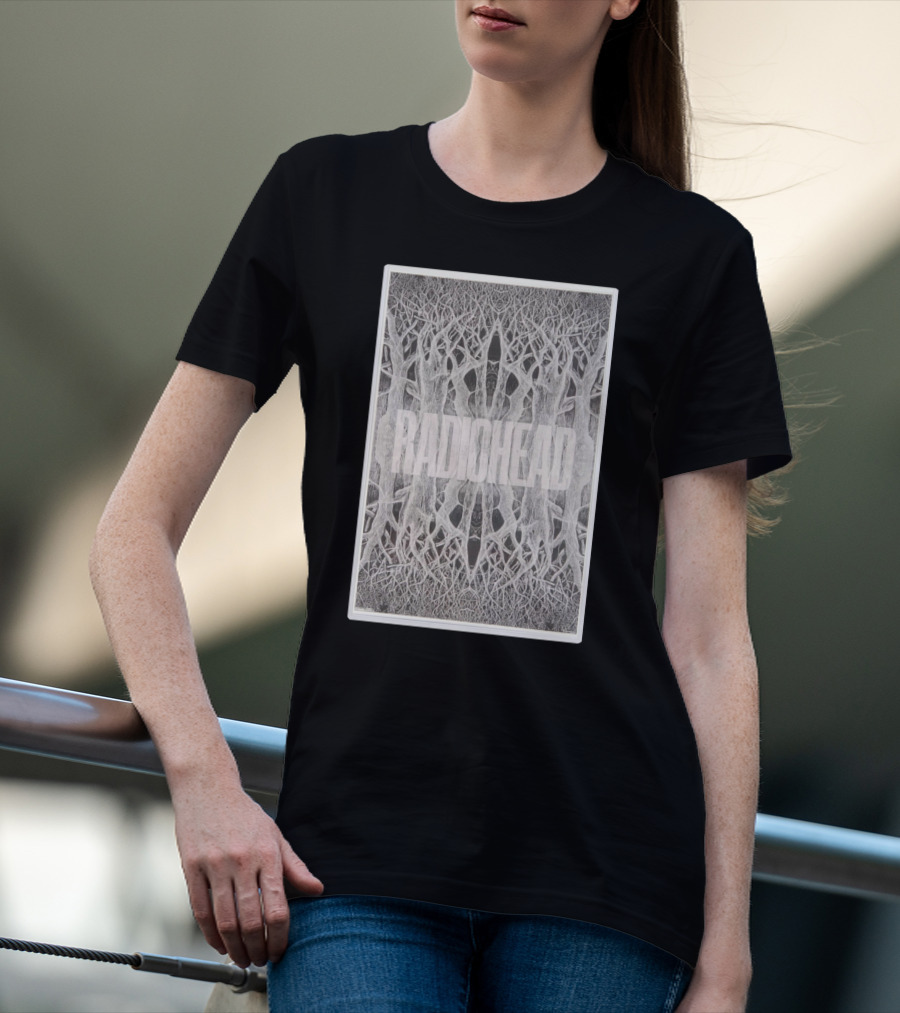 Radiohead Tree Symmetry Visuals T-Shirt