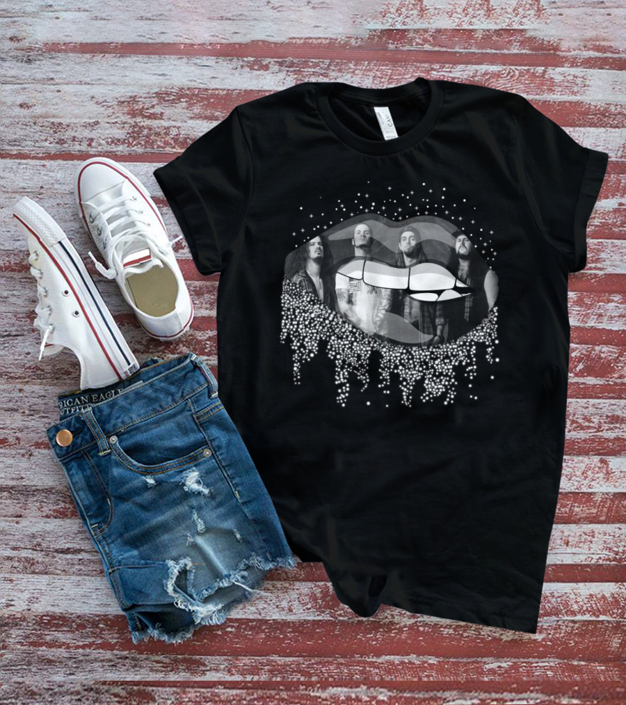 Pantera Band Lips Dripping Starry Faces T-Shirt