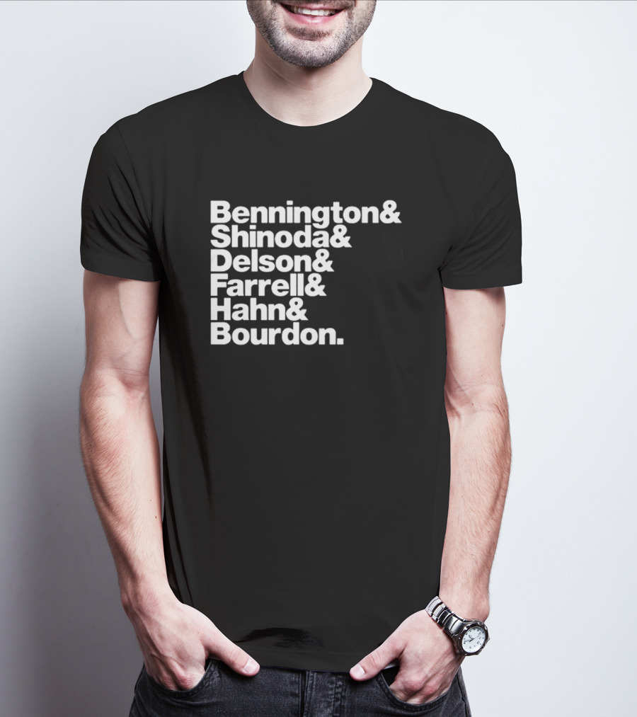 Bennington Shinoda Delson Farrell Hahn Bourdon Rock Band Linkin Park T-Shirt