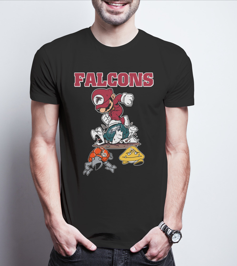 Falcons Mario Style Football Rivalry T-Shirt