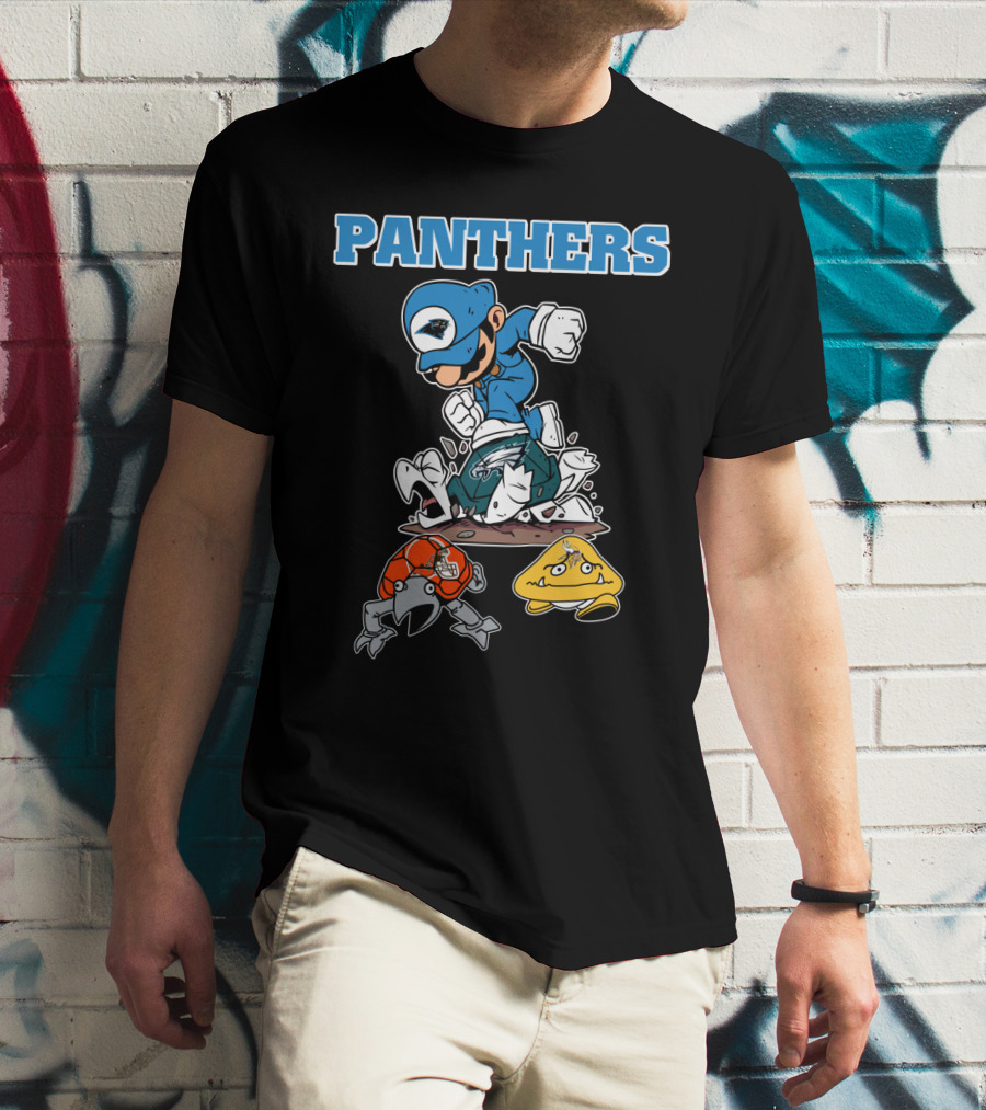 Panthers Toad And Koopa Defeated T-Shirt