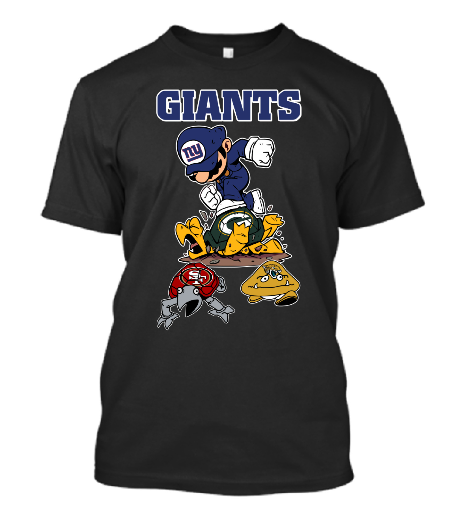 New York Giants Mario Style Packers 49ers Eagles T-Shirt