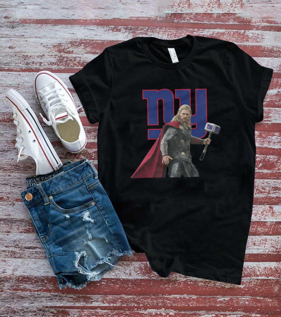 Ny New York Giants Thor Hammer T-Shirt