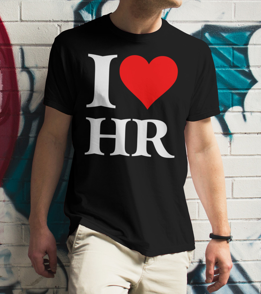 I Heart HR Human Resource Passion Enthusiast T-Shirt