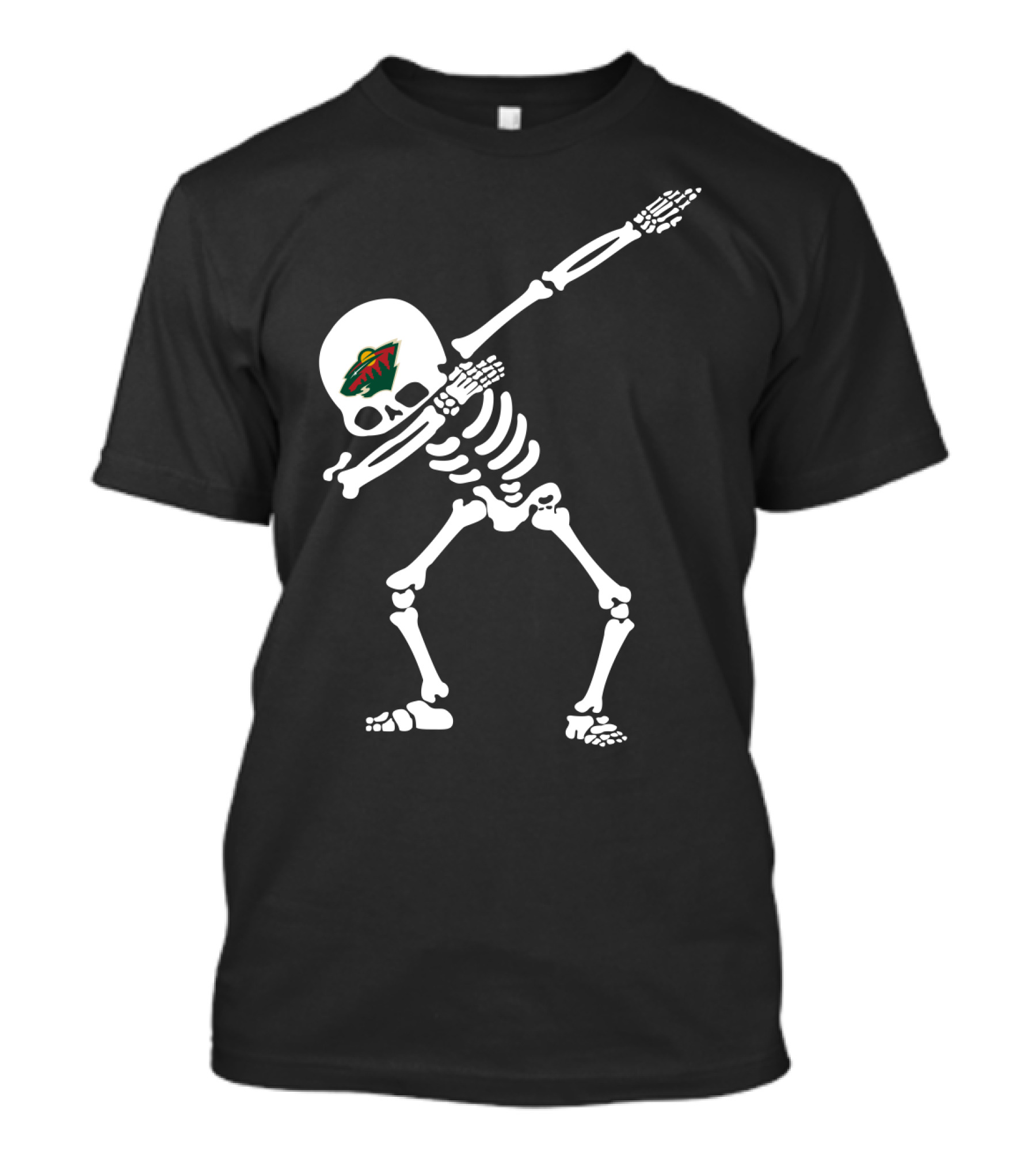 Minnesota Wild Skeleton Dab T-Shirt