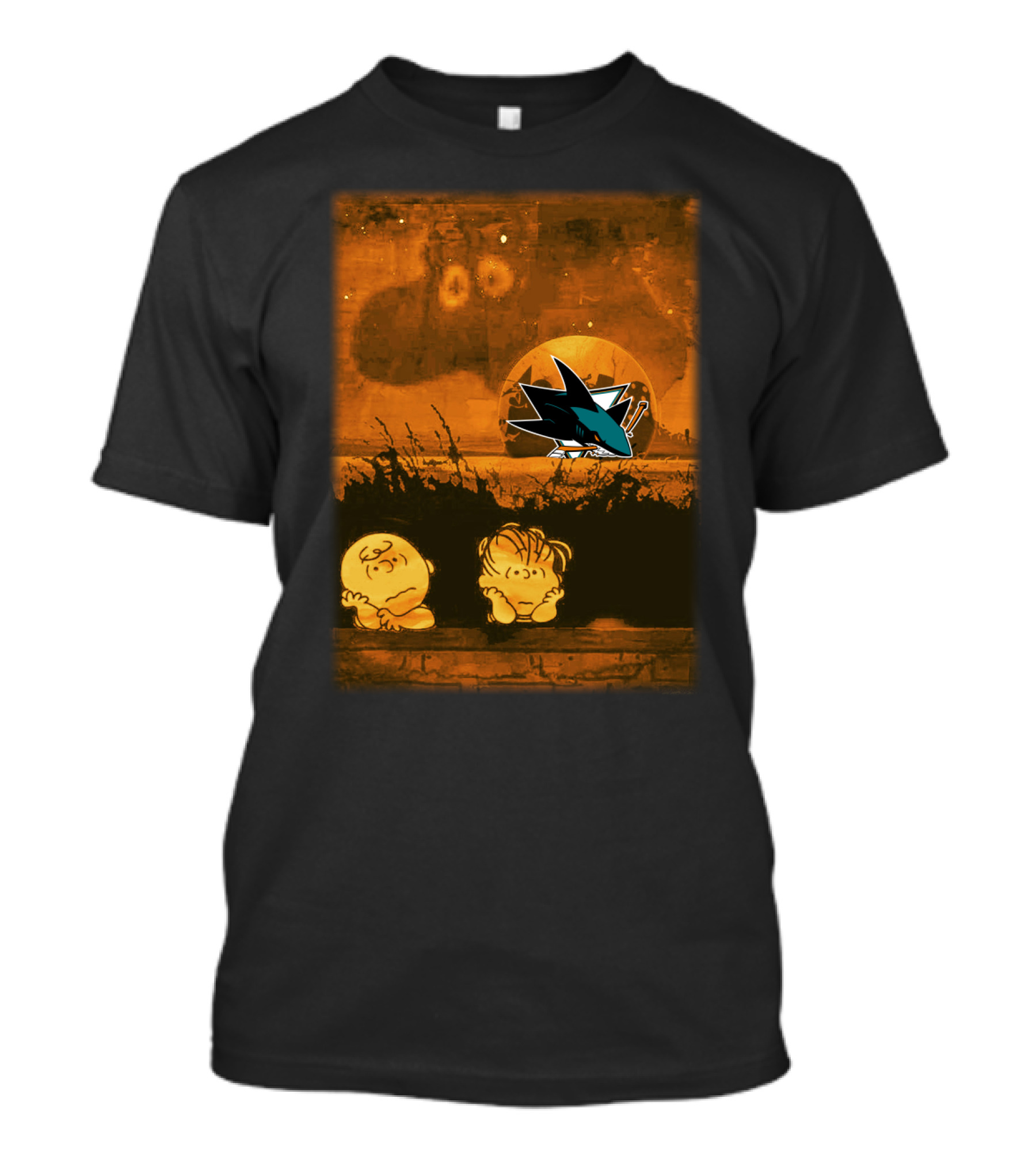 Peanuts Halloween San Jose Sharks T-Shirt