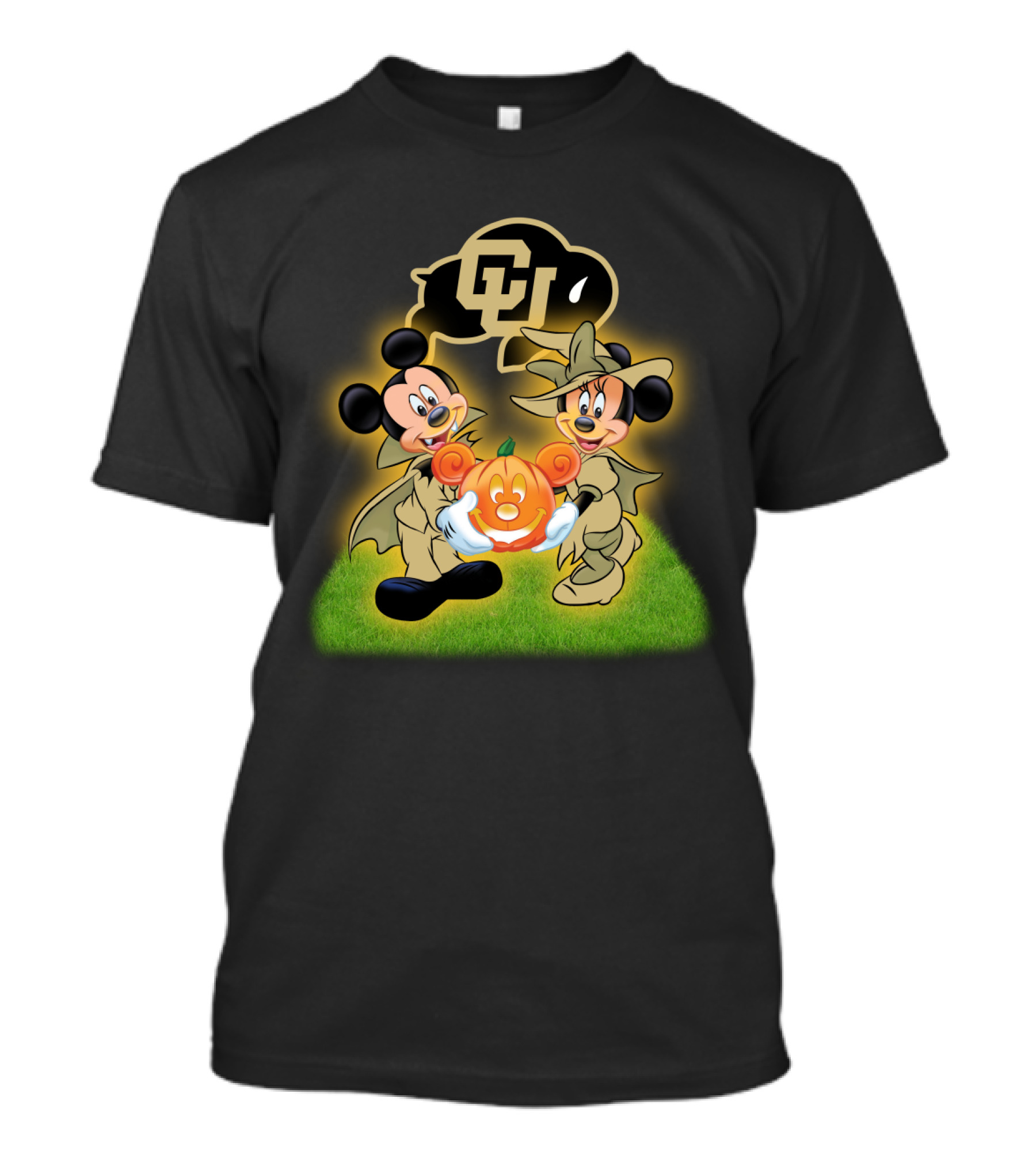 Halloween Mickey Minnie Colorado Buffaloes Football Cu T-Shirt