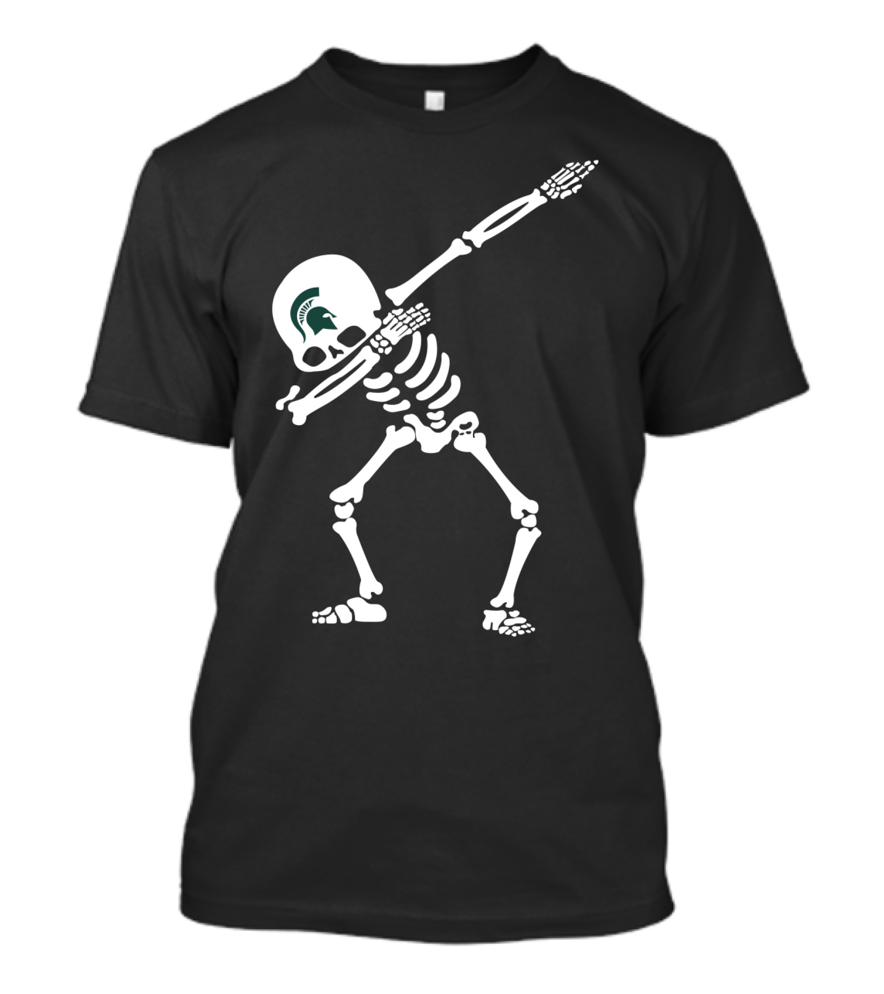 Msu Football Skeleton Dab Spartan T-Shirt