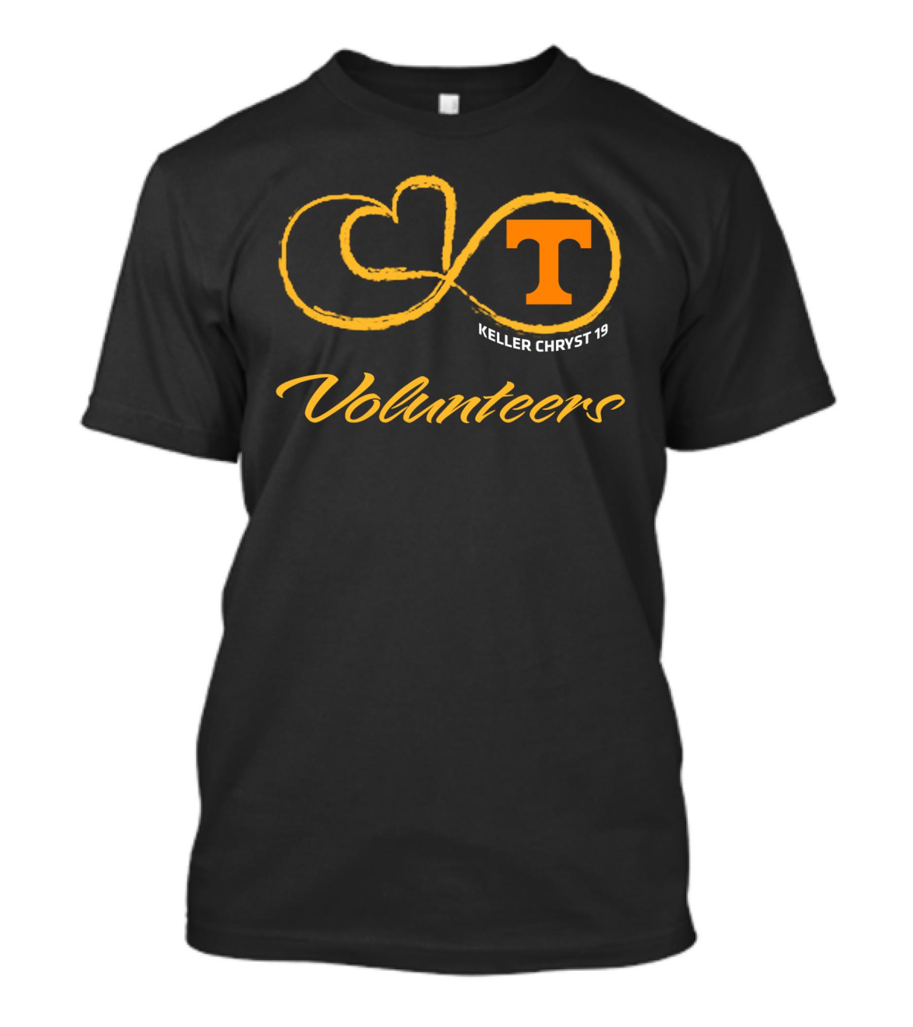 Tennessee Volunteers Keller Chryst 19 Football T T-Shirt