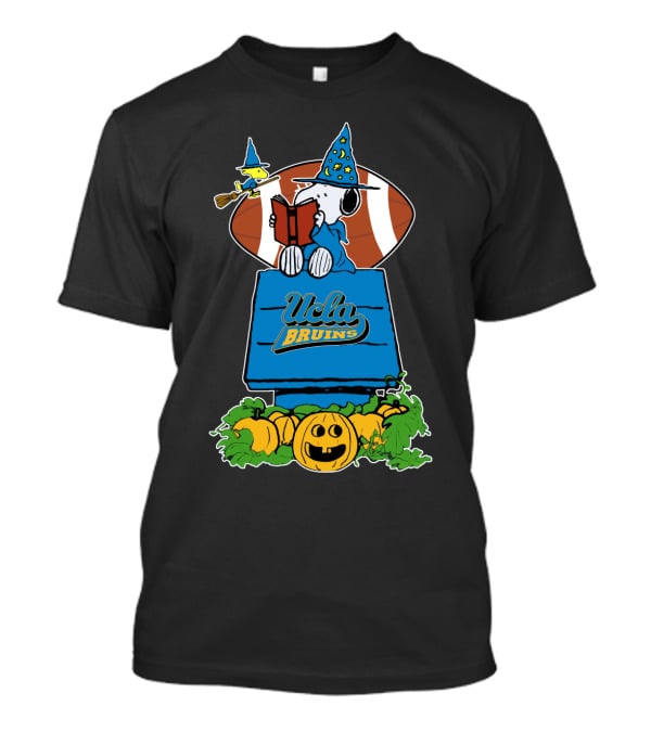 Halloween Ucla Bruins Football Peanuts Snoopy Witch Hat Pumpkins T-Shirt