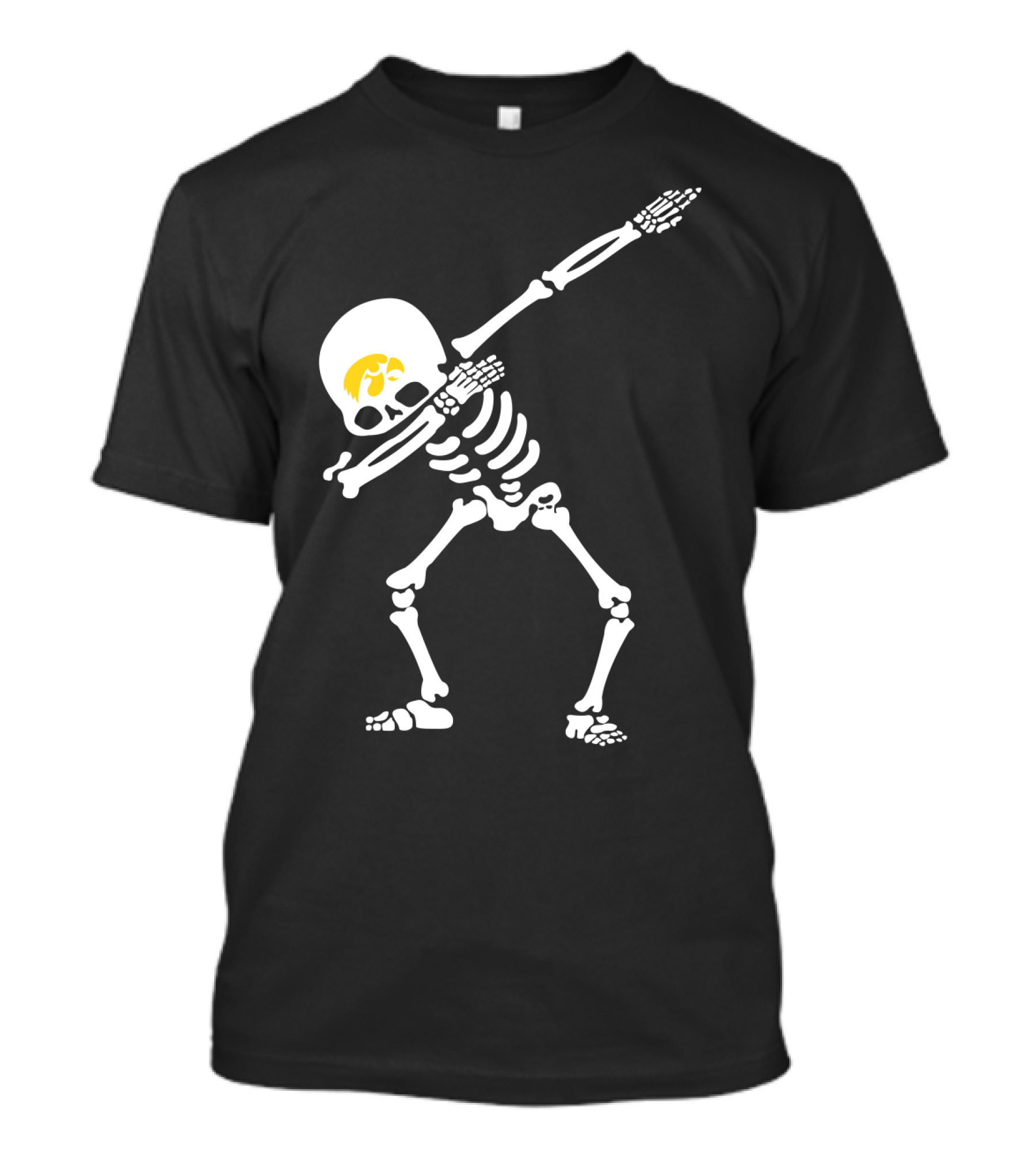 Skeleton Dabbing University Of Iowa Football Hawkeyes T-Shirt