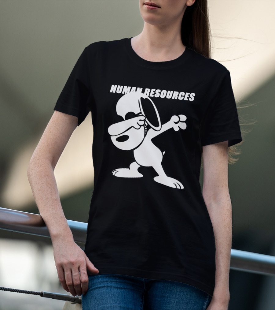 Snoopy Dabbing Human Resources T-Shirt