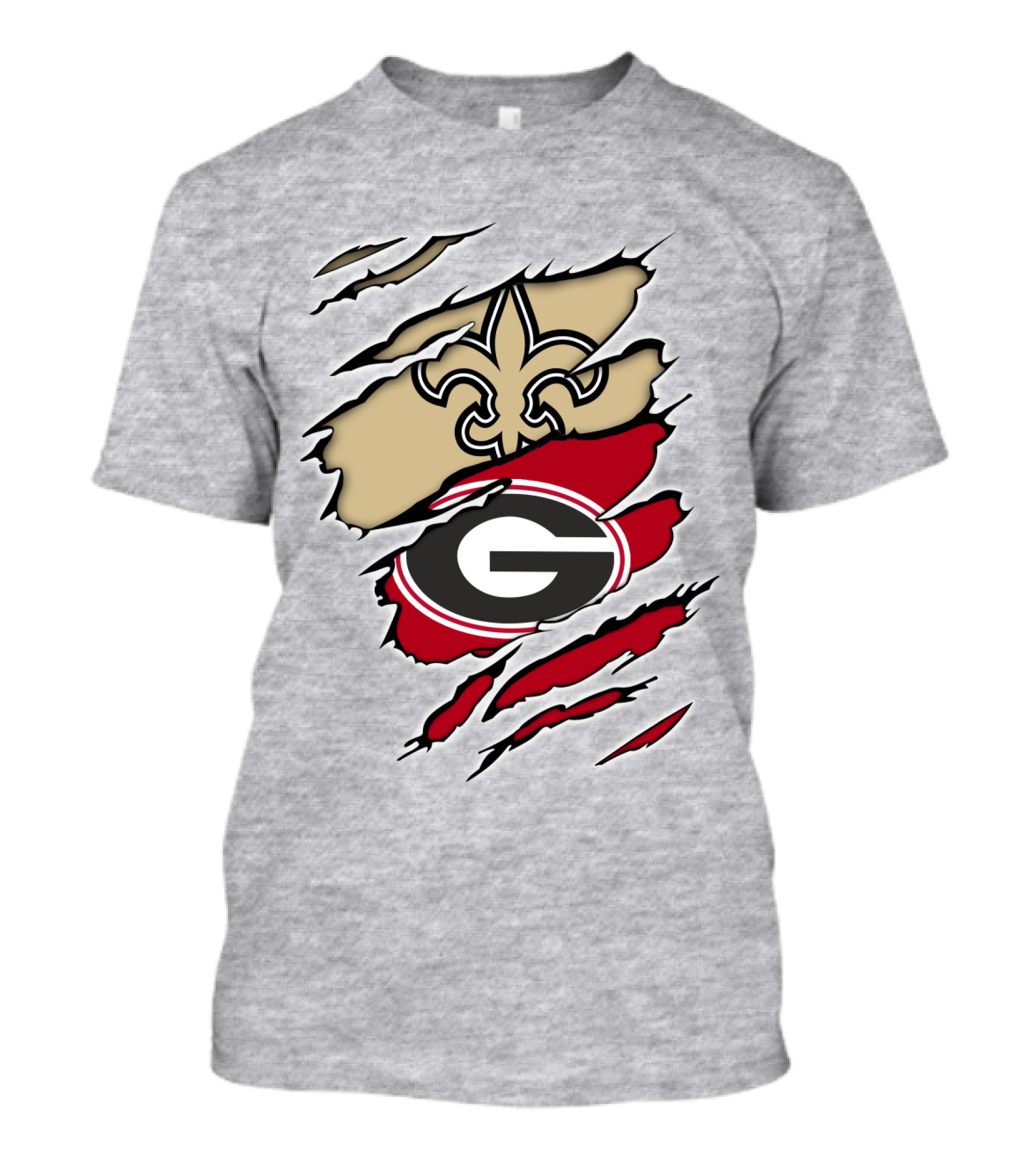New Orleans Saints Georgia Bulldogs T-Shirt