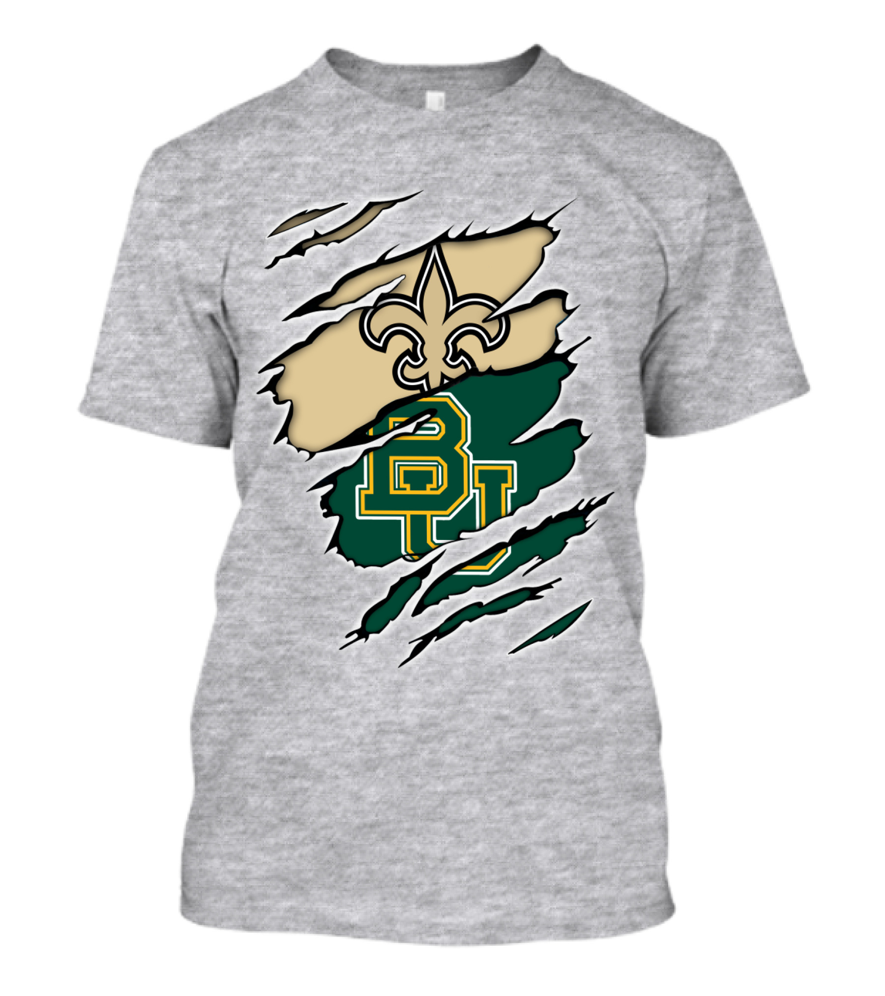 Saints Fleur-de-Lis Over Baylor Bears T-Shirt