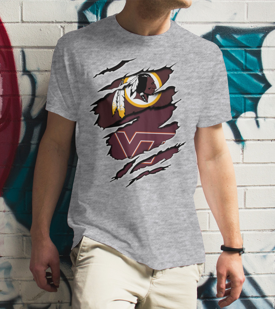 Redskins Hokiers Redskins Hokies Vt T-Shirt