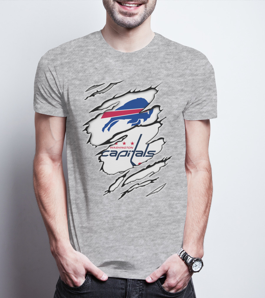 Buffalo Bills Washington Capitals Crossover Collaboration T-Shirt