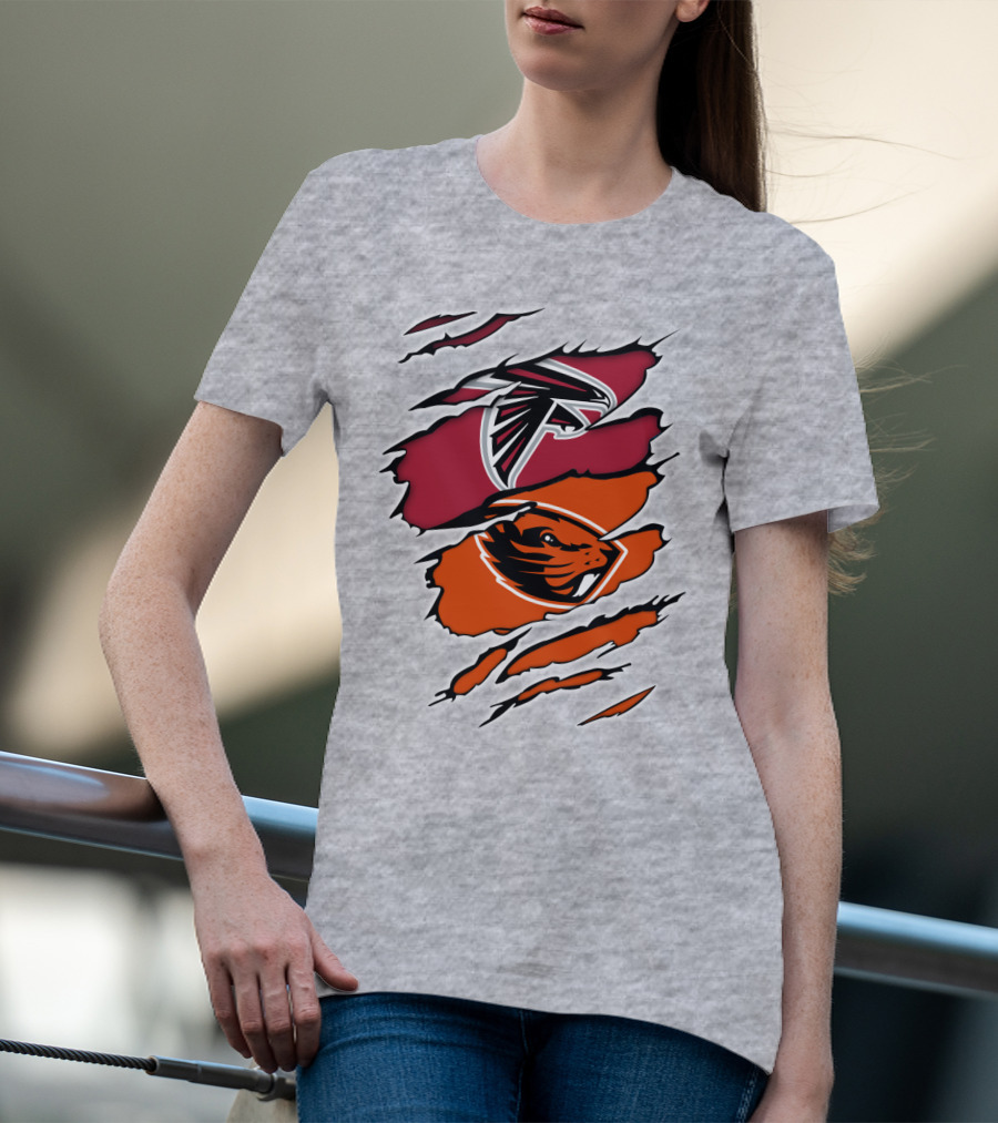 Atlanta Falcons Oregon State Beavers Claw T-Shirt