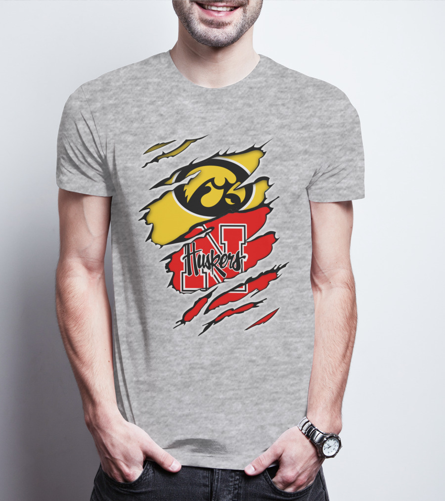 Hawkeyes Huskers Iowa Nebraska Clash T-Shirt