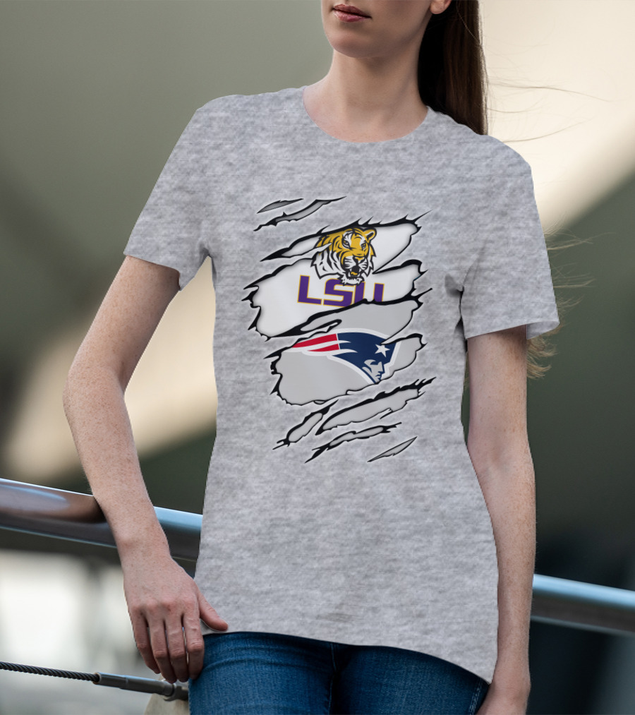 LSU Tigers Patriots Scratch Claw Marks T-Shirt