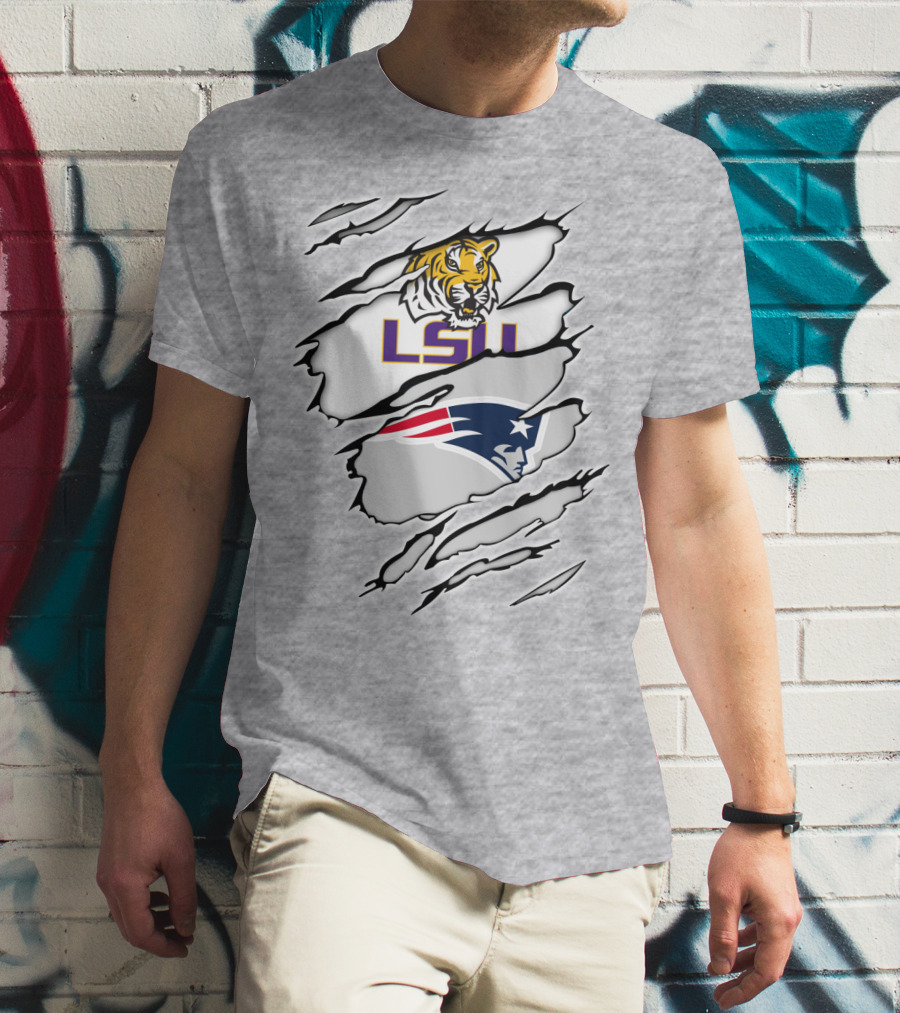 LSU Tigers Patriots Scratch Claw Marks T-Shirt
