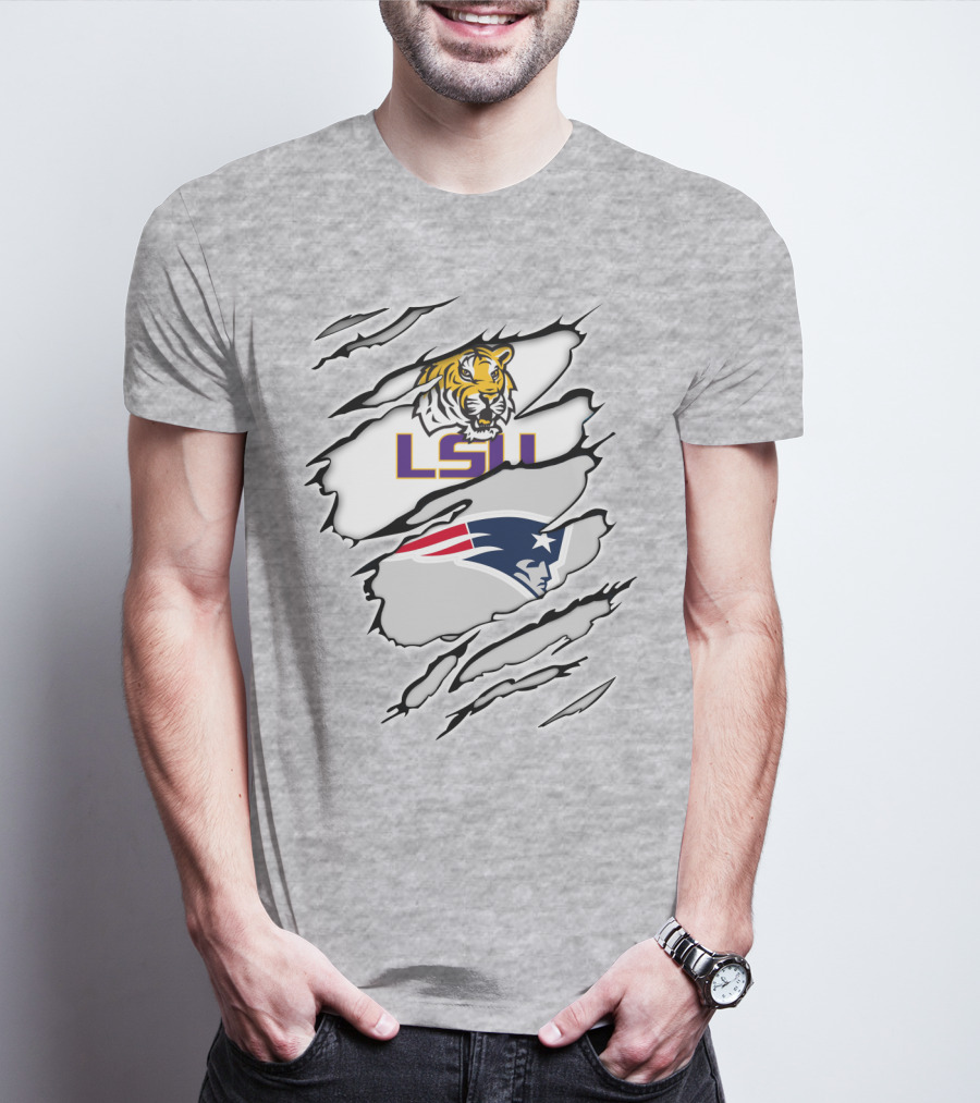 LSU Tigers Patriots Scratch Claw Marks T-Shirt