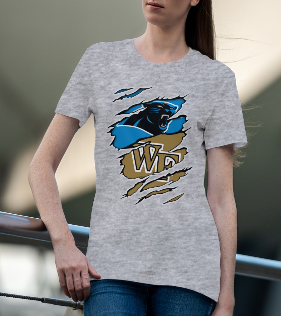 Carolina Panthers Wake Forest WF Scratch T-Shirt