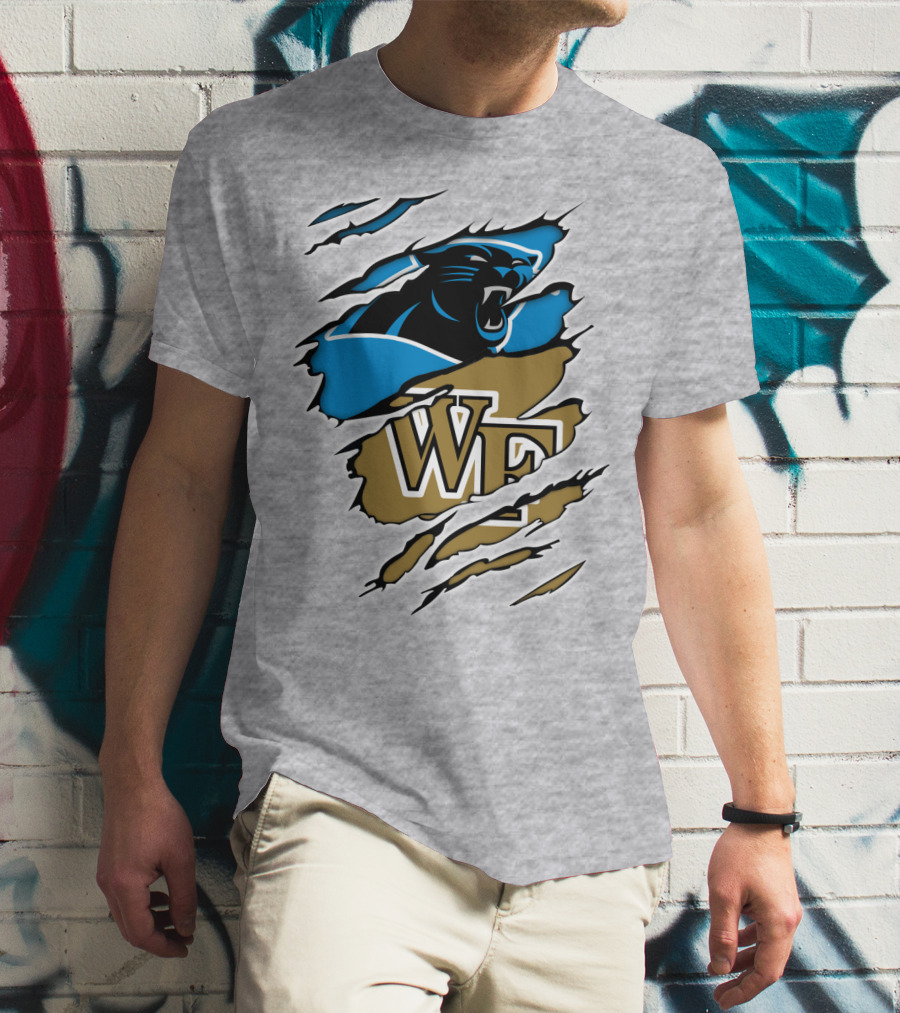 Carolina Panthers Wake Forest WF Scratch T-Shirt