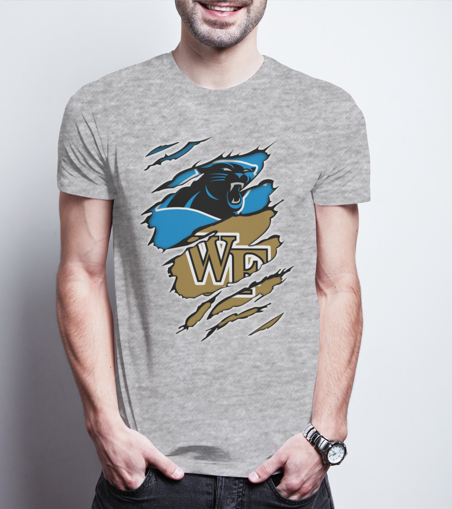 Carolina Panthers Wake Forest WF Scratch T-Shirt