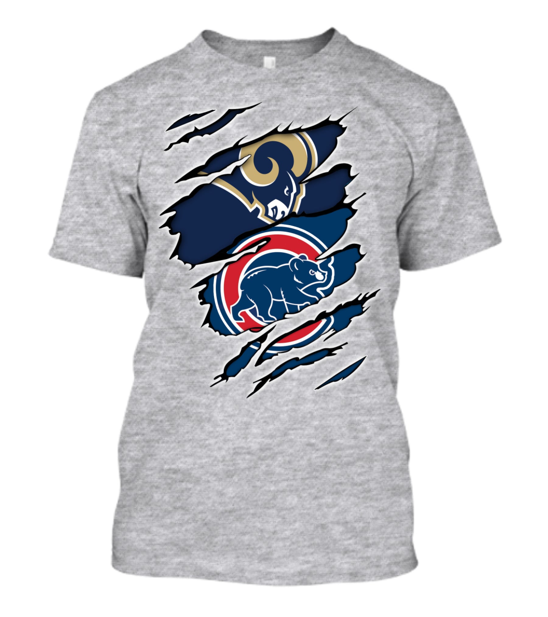 Rams Cubs Logo Mashup T-Shirt