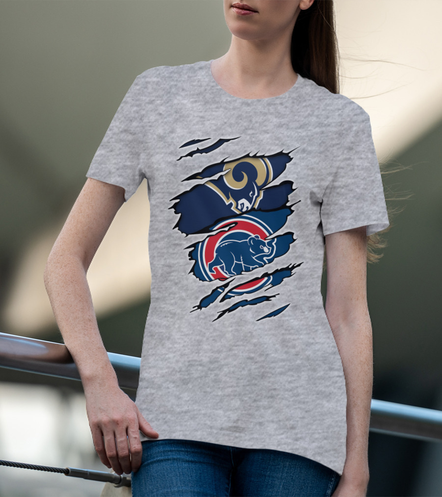 Rams Cubs Logo Mashup T-Shirt