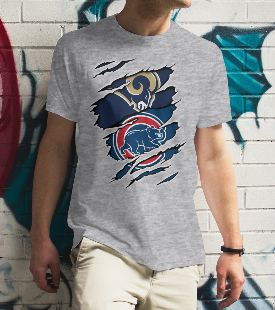 Rams Cubs Logo Mashup T-Shirt