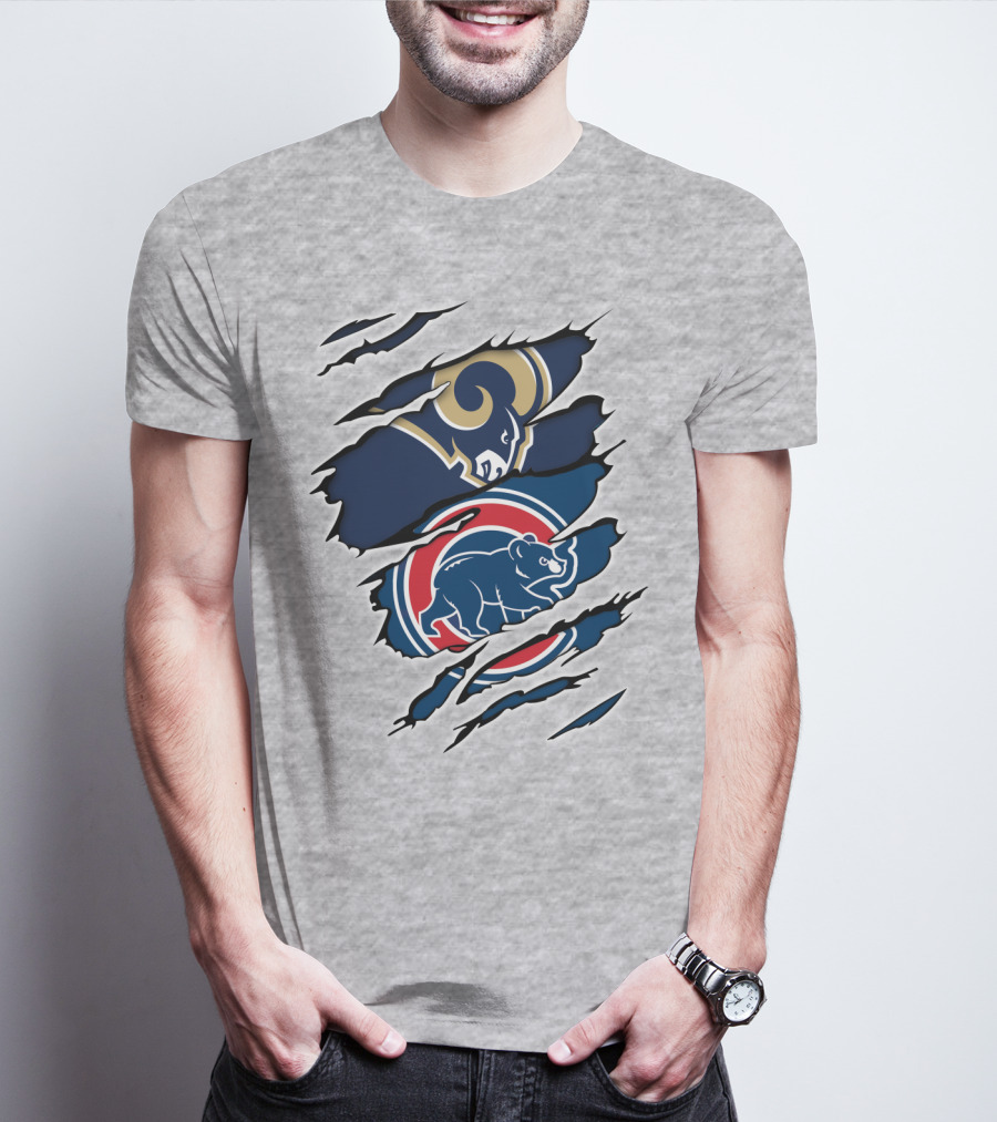 Rams Cubs Logo Mashup T-Shirt