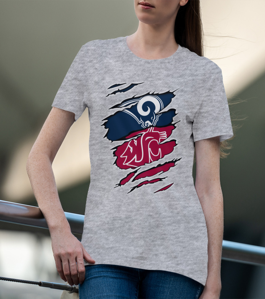 Los Angeles Rams Washington State Cougars Tear Away T-Shirt